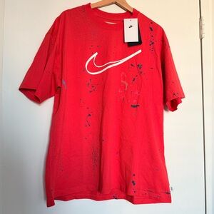 Nike x Futura Breaking Max90 T-shirt Light Crimson  HF5565-696